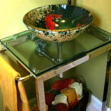 Hand Towels in Foyer Basket Bathroom