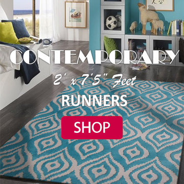 CONTEMPORARY RUNNERS IN 2' ft. x 7'5" ft.