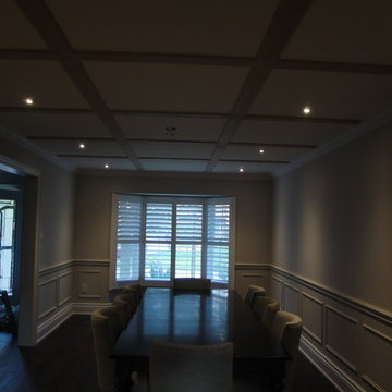 Markham Paneled ceiling, Crown moulding, Wainscoting