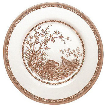 Cuthbertson Quail Dinner Plate, 11", Set of 4, Brown