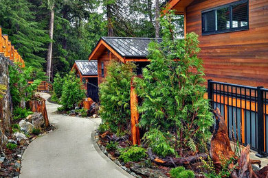 Example of an exterior home design in Other