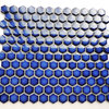 10.2"x11.8" Glazed Porcelain Mosaic Tile Sheet Barcelona 1" Hexagon Cobalt Blue