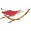 Large Quilted Hammock, Royal Red Stripe