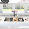 Single Handle Pull-Down Dual Mode Kitchen Faucet, Matte Black