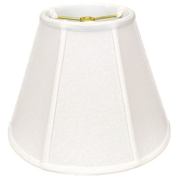 Royal Designs Deep Empire Bell Lamp Shade, White, 9x18x14, Single