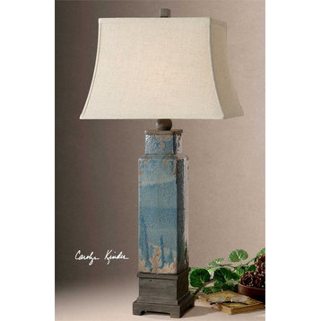 Soprana Blue Table Lamp By Designer Carolyn Kinder