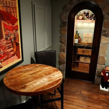 Lower Level Remodel with Wine Cellar in Wauwatosa