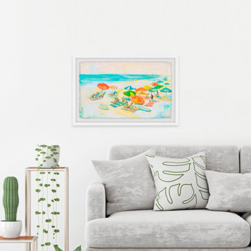 "Beach Diversity" Framed Painting Print
