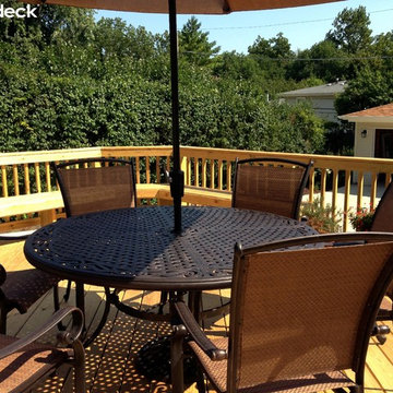 Wood Deck with Patio in Glenview, Illinois