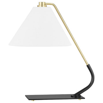 Hudson Valley Lighting L1564 Danby 19" Tall LED Arc Table Lamp - Aged Old
