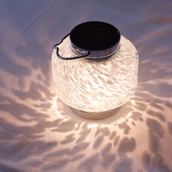 Solar Hand-Blown Boaters Lantern - Outdoor Lighting