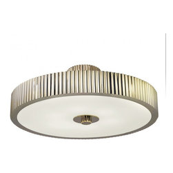 Sonneman Paramount 6 Light Semi Flush Mount in Polished Nickel Finish - Lighting