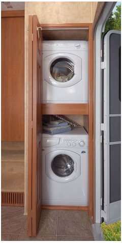 New utility room - stacking washer and dryer. | Houzz UK