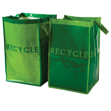 Reusable Recycle Bags for Home or Garden, Waterproof, Set of 2 Bins