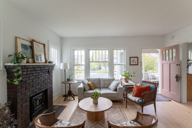 Inspiration for an eclectic living room remodel in Minneapolis
