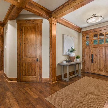 Woodinville Northwest Craftsman Lodge Custom Home at Echo Falls Golf Course