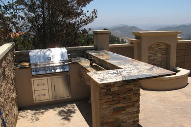 Patio - mediterranean patio idea in San Diego
