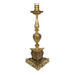 Italian Renaissance Style Silver and Gilt Bronze Table Lamp - Products
