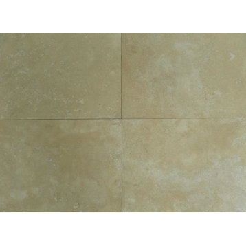Turco Classico Cross Cut Travertine Tiles, Honed Finish, 24"x24", Set of 80