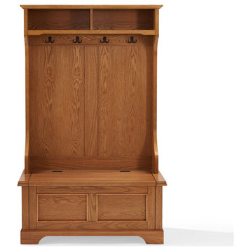 Campbell Hall Tree, Oak Finish