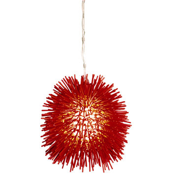 Urchin Mini Pendant - Super Red