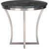 Aurora Side Table, Black, Silver