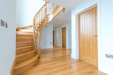This is an example of a contemporary staircase in Cornwall.