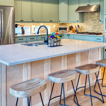 West Woodland Kitchen in Teal