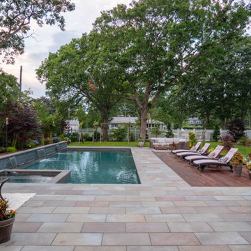 Falmouth PermaCrete Vinyl Liner 18'x44' w/ hot tub