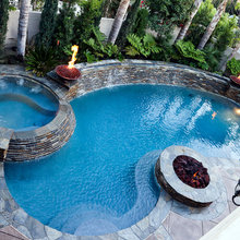 Backyard Pool Spa
