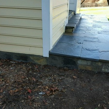 Flagstone Walkway in North Potomac MD, New Stoop & Steps Added
