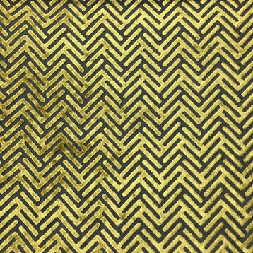 Apollo Burnout Velvet Upholstery Fabric, Golden