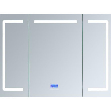 Lexora Home Lesina 48" x 36" LED Medicine Cabinet with Defogger