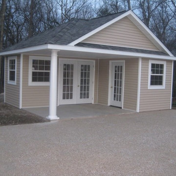 16x20 Custom Built Hip Roof Poolhouse