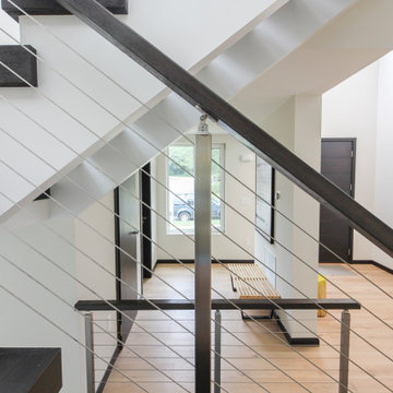 Project #70 | Open-Riser Staircase with Cable Railing