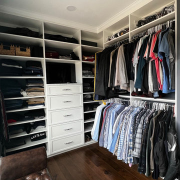 Boston Area High Ceiling Closet With Crown Molding