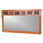 Sunny Designs - Sedona Mirror - Crafted from oak with a rich finish, the Sedona Mirror adds a warm, natural element to your design. Natural slate details and carved detailing complete the look. Traditional country style finds new life in this classic piece from the Sunny Designs, Inc. collection.