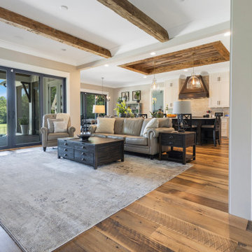 Original Face Skip Planed Reclaimed Oak Solid Plank Flooring