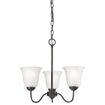 Thomas Lighting Conway 3-Light Chandelier 1253CH/10, Oil Rubbed Bronze