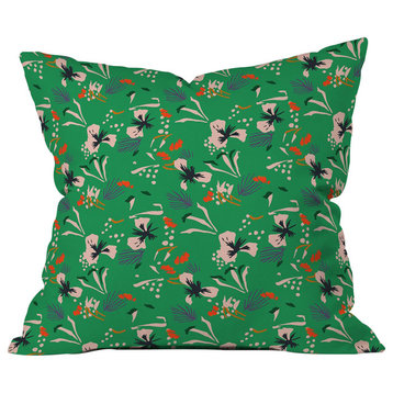 Holli Zollinger Anthology Of Pattern Seville Garden Green Throw Pillow, 26"x26"