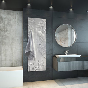ART DECO BATH TOWEL WARMER RADIATOR - PS-CI-130ART
