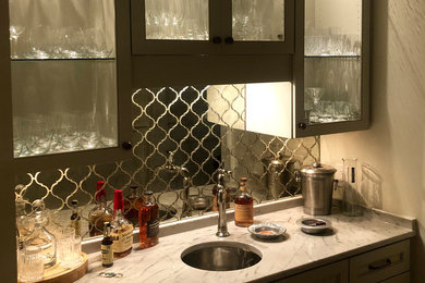 Example of a home bar design in Atlanta