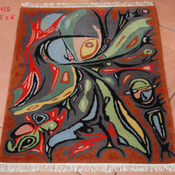Custom hand knotted rug designs - Rugs