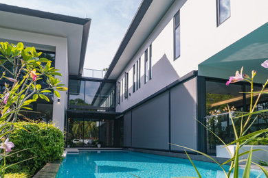 This is an example of a modern home in Singapore.