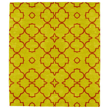 Patterned I Wool Signature Rug, 6' Square
