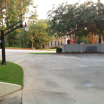 Larry C's Pro Dunk Gold Basketball System on a 45x35 in Evans, GA
