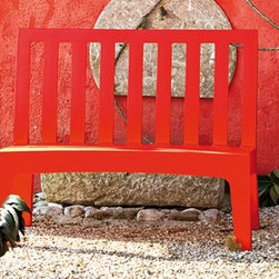 Romeo Outdoor Bench by Serralunga. - Outdoor Benches