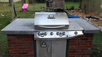 Custom BBQ grill enclosure