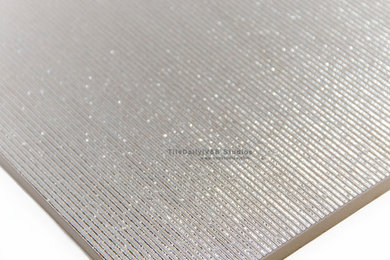 12x24 Silver Grooves Metallic Tile