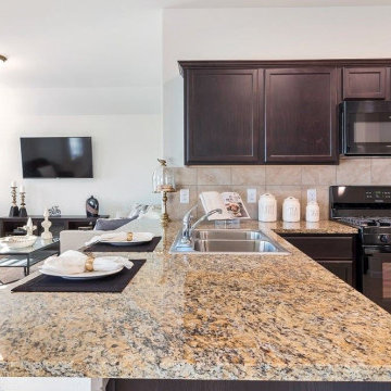 Dark Marple Wood Cabinetry, Kitchen Remodel in Cupertino, CA